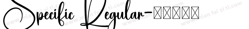 Specific Regular字体转换